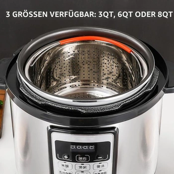 Napařovací koš pro Instant Pot, nerezový napařovací koš na zeleninu (3 l)