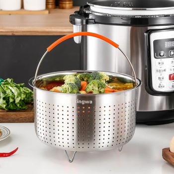 Naparovací kôš pre Instant Pot, nerezový naparovací kôš na zeleninu (3 l)