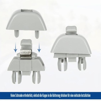 X AUTOHAUX 2dielny držiak slnečnej clony s háčikom pre VW Passat 12-15