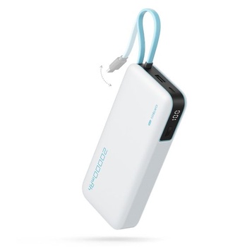 Powerbanka CUKTECH, 45W 20000mAh Powerbanka s integrovaným káblom USB-C, batéria s funkciou rýchleho