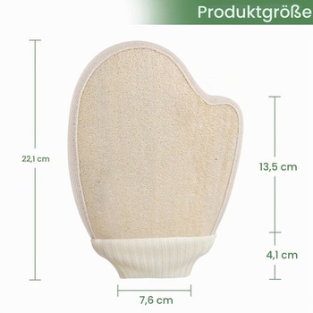 OWIIZI Korejské exfoliační rukavice z lufy, sprchové rukavice z lufy pro ženy