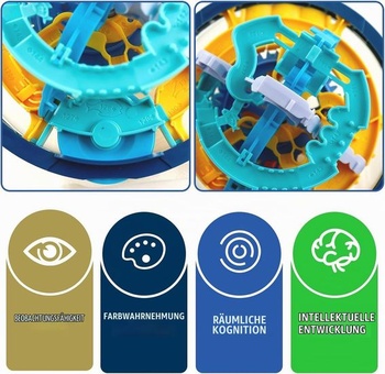 3D bludisko Labyrintová guľa 3D puzzle gule so 150 úrovňami