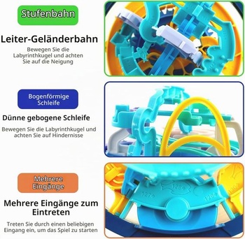 3D bludisko Labyrintová guľa 3D puzzle gule so 150 úrovňami
