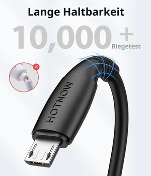 Krátky micro USB kábel 0,15 m [3 kusy, 15 cm], Nabíjací micro USB kábel