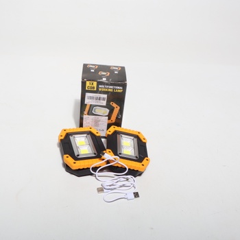 Tekstap LED pracovné svetlo, dobíjacia kempingová lampa, prenosné, 2xCOB 30W 1500LM LED pracovné