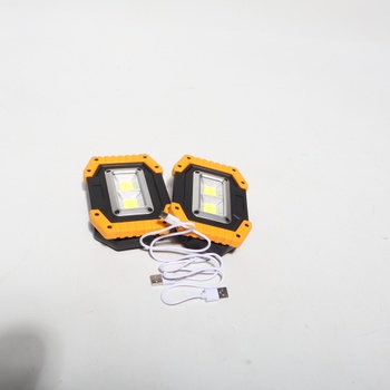 Tekstap LED pracovné svetlo, dobíjacia kempingová lampa, prenosné, 2xCOB 30W 1500LM LED pracovné
