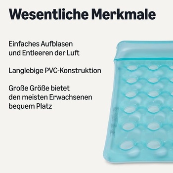 Nafukovací matrace k bazénu Amazon Basics, PVC vodní houpací síť, na pláž a dovolenou, 153,9 cm x