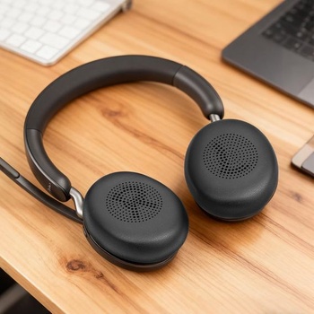 Náhradné náušníky AXFEE pre Jabra Evolve2 65/Evolve2 40/Elite 45h, čierne