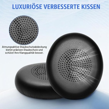 Náhradné náušníky AXFEE pre Jabra Evolve2 65/Evolve2 40/Elite 45h, čierne