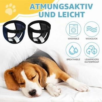 Aomig 2dílné opakovaně použitelné plenky pro psy v říji, pratelné ochranné kalhotky s 6