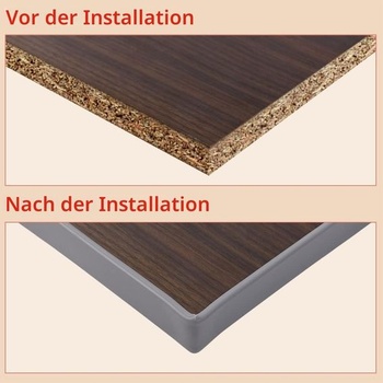 Flintronic samolepicí flexibilní soklová lišta ve tvaru U do kuchyně a koupelny, 5000 mm x 20 mm,
