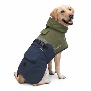 Pláštenka pre psa Luciphia XL zelená/modrá
