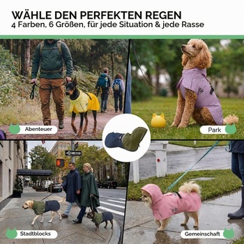 Pláštenka pre psa Luciphia XL zelená/modrá