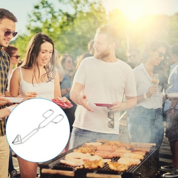 Grilovacie kliešte z nerezovej ocele, 25 cm – kuchynské kliešte s protišmykovou rukoväťou, BBQ kliešte