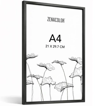 Fotorámik Zenacolor A4, hliníkový čierny - ochranná fólia…