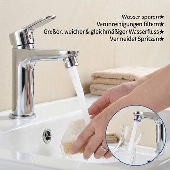 Úsporné perlátory pro vodovodní baterie, 5 kusů, vnější závit M22, pro regulaci průtoku vody a