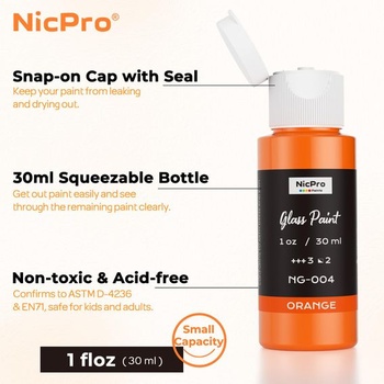 Súprava akrylových farieb Nicpro 18 x 30 ml