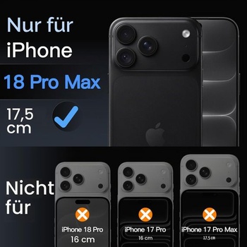 Ochranný kryt displeja a fotoaparátu JETech pre iPhone 18 Pro Max, balenie 2+2 kusov