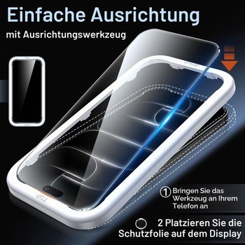 Ochranný kryt displeje a fotoaparátu JETech pro iPhone 18 Pro Max, balení 2+2 kusů