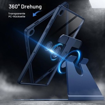 Otočné púzdro JETech pre Samsung Galaxy Tab A11 Plus, tmavo modré