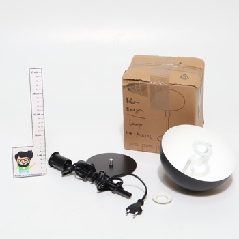 Stolová lampa Briloner, čierna, 35 cm