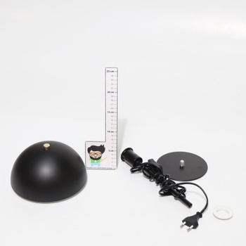 Stolová lampa Briloner, čierna, 35 cm