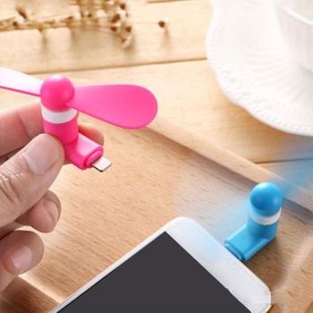 Mini ventilátor na mobilný telefón Rakiuty, prenosný rotačný chladič, prenosný mini USB ventilátor