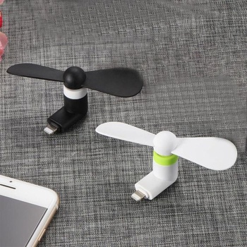 Mini ventilátor na mobilný telefón Rakiuty, prenosný rotačný chladič, prenosný mini USB ventilátor