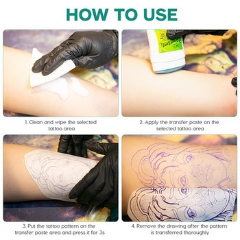 Healeved Tattoo Transfer Gel - Bezpečný a dlouhotrvající balzám na tetování, transferový krém pro