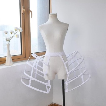 FINGERINSPIRE 75cm široká kruhová sukňa v štýle Lolita s oceľovým rámom, kruhová sukňa v tvare