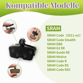 Pre brzdové doštičky SRAM DB8, kotúčové brzdové doštičky - bicykle pre brzdové doštičky SRAM