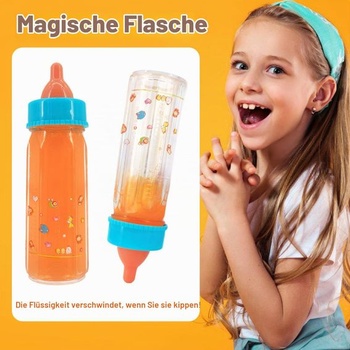 4 doplnky pre bábiky, 2 kúzelné fľaštičky, 2 cumlíky pre bábiky, fľaštička s mliekom pre bábiky,
