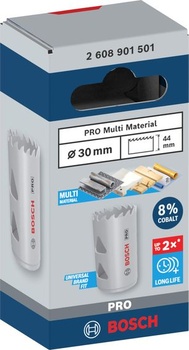 Pila na děrování Bosch 1x PRO Multi Material, 30 mm, se závitem Nová verze Ø 30 mm