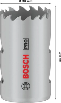 Pila na děrování Bosch 1x PRO Multi Material, 30 mm, se závitem Nová verze Ø 30 mm