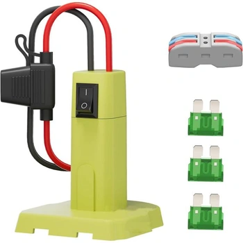 Adaptér POFET Power Wheel s pojistkovým napájecím konektorem pro 18V baterii Ryobi, RC auta,