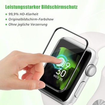 Ochranné sklo Cable Leader pro Apple Watch Series 4/5/6/SE 40 mm, balení 2 kusů, ultratenké
