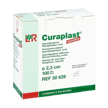 Curaplast Sensitive okrúhle, 100 náplastí
