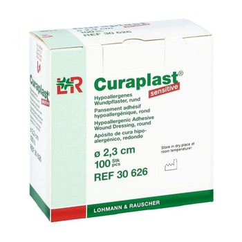 Curaplast Sensitive okrúhle, 100 náplastí