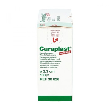 Curaplast Sensitive okrúhle, 100 náplastí