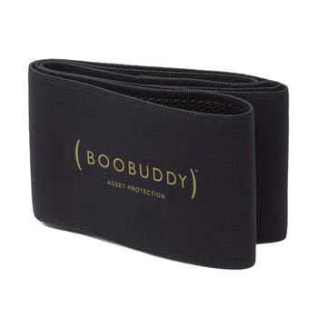 Športová podprsenka Boobuddy s kompresným pásom / pásom na prsia, alternatíva L, čierna