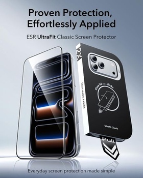 Ochranné sklo ESR pro iPhone 17 Pro (3 ks), klasické 3 ks pro iPhone 17 Pro