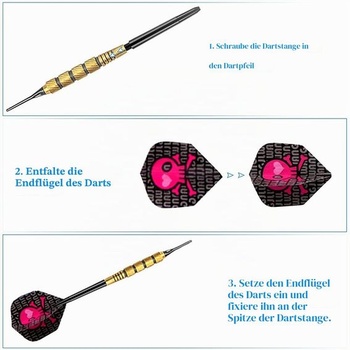 100 kusov násady na šípky, čierne, nylonové, plastové, so závitom 2BA, pre mäkké oceľové hroty na
