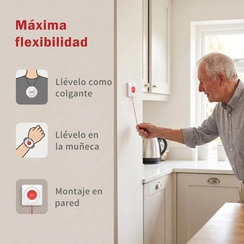 Tlačidlo núdzového volania pre seniorov s WiFi