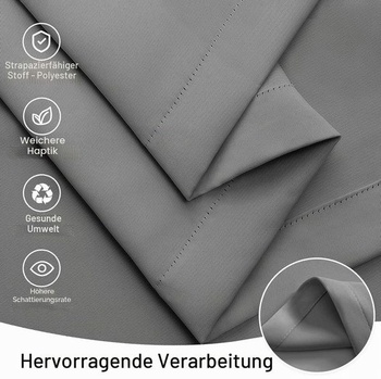 Vonkajší záves odolný voči poveternostným vplyvom, zatemňovacie vonkajšie závesy 132×183 cm, clona na