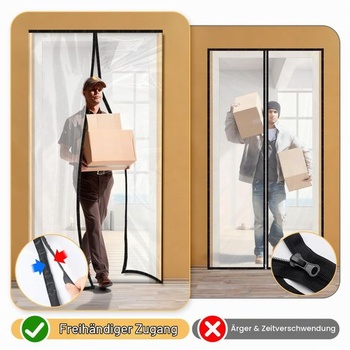 CPROSP Prachotesné dvere s magnetickým zatváraním 120×220CM, prachotesná stena z EVA 1 ks