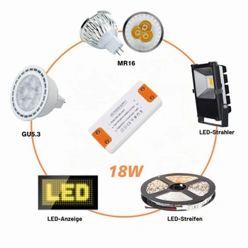 LED transformátor 24V 18W, napájecí zdroj LED driveru 24V 18W, transformátor 230V na 24V 0,75A 18,0