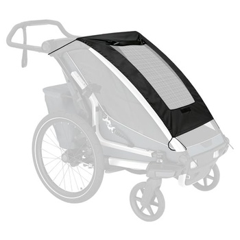 Slnečná clona Upgrade 2026 pre prívesy na bicykel (jednotlivé detské prívesy), ochrana proti slnku