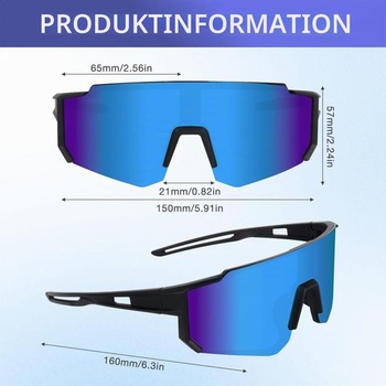 Rave Fast Glasses, 5dielna sada cyklistických okuliarov pre mužov a ženy, športové slnečné okuliare,