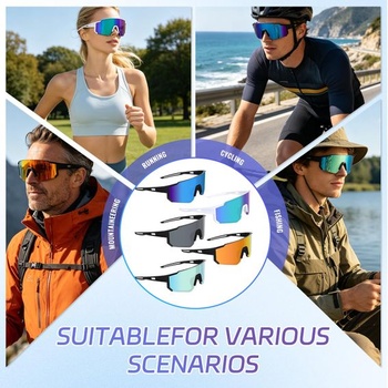 Rave Fast Glasses, 5dielna sada cyklistických okuliarov pre mužov a ženy, športové slnečné okuliare,