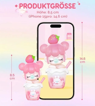 Rolife Milk Tea Blind Box, 1 náhodná figúrka zo 6, anime akčná figúrka 8,5 cm zberateľská hračka